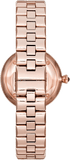 Emporio Armani Arianna Quartz Grey Dial Rose Gold Steel Strap Watch For Women - AR11220