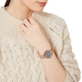 Emporio Armani Arianna Quartz Grey Dial Rose Gold Steel Strap Watch For Women - AR11220