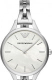 Emporio Armani Aurora Mother Of Pearl White Dial Silver Steel Strap Watch For Women - AR11054