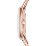 Emporio Armani Aurora Quartz Silver Dial Gold Steel Strap Watch For Women - AR11108