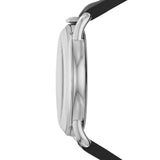 Emporio Armani Aviator Quartz Black Dial Black Leather Strap Watch For Men - AR11336