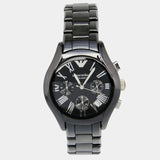 Emporio Armani Black Ceramic Dial Ceramic Strap Watch For Women - AR1401