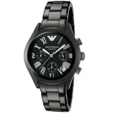 Emporio Armani Black Ceramic Dial Ceramic Strap Watch For Women - AR1401