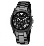 Emporio Armani Black Ceramic Dial Ceramic Strap Watch For Women - AR1401