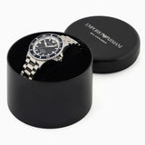 Emporio Armani cBlue Dial Silver Steel Strap Watch for Men - AR60079