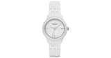 Emporio Armani Ceramic White Dial White Ceramic Bracelet Watch For Women - AR1477