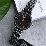 Emporio Armani Ceramica Black Dial Black Ceramic Strap Watch For Women - AR1487