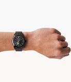 Emporio Armani Ceramica Quartz Black Dial Black Steel Strap Watch For Women - AR1402