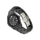 Emporio Armani Ceramica Quartz Black Dial Black Steel Strap Watch For Women - AR1402