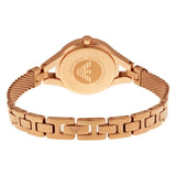 Emporio Armani Chiara Analog White Dial Rose Gold Steel Strap Watch For Women - AR7329