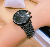 Emporio Armani Chronograph Black Dial Black Steel Strap Watch For Men - AR1934