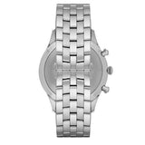 Emporio Armani Chronograph Black Dial Silver Steel Strap Watch For Men - AR11017