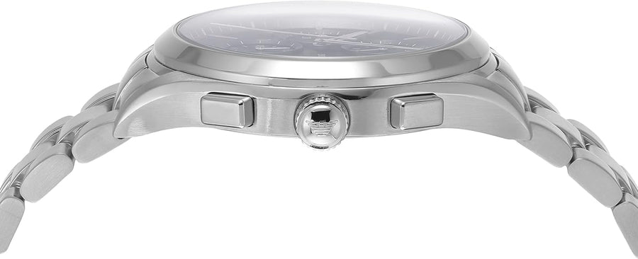 Emporio Armani Chronograph Blue Dial Silver Steel Strap Watch For Men - AR11528
