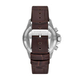 Emporio Armani Diver Chronograph Brown Dial Brown Leather Strap Watch For Men - AR11486