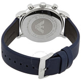 Emporio Armani Luigi Chronograph Blue Dial Blue Leather Strap Watch For Men - AR11451