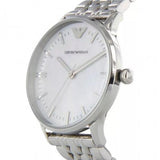 Emporio Armani Classic Quartz Mother of Pearl Dial Silver Steel Strap Watch For Women - AR1602