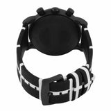 Emporio Armani Classic Black Dial Black Leather Strap Watch For Men - AR1860