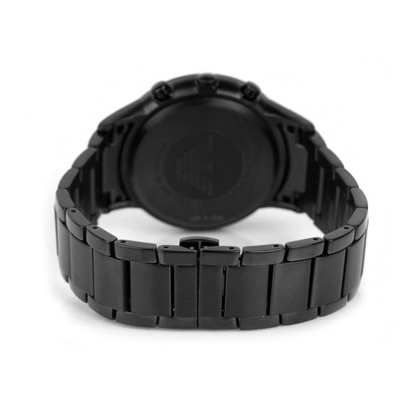 Emporio Armani Classic Chronograph Black Dial Black Stainless Steel Strap Watch For Men - AR2453