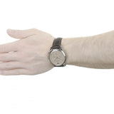 Emporio Armani Classic Chronograph Cream Dial Brown Leather Strap Watch For Men - AR1878