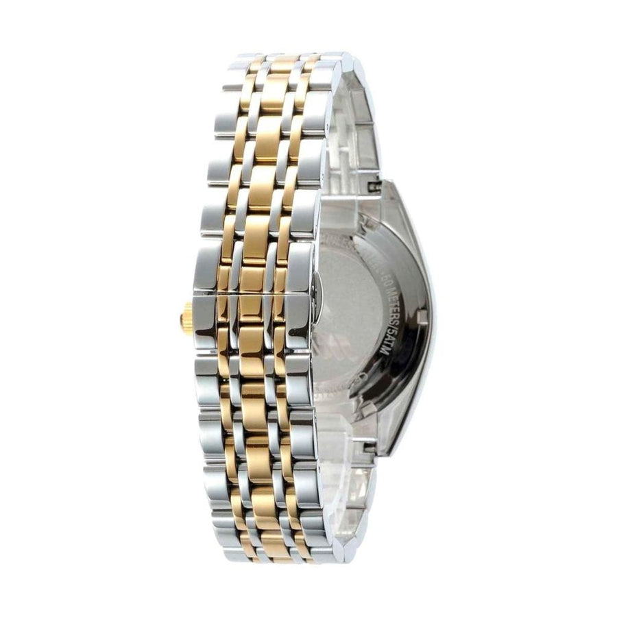 Emporio Armani Classic Chronograph White Dial Two Tone Steel Strap Watch For Men - AR0396