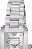 Emporio Armani Classic Diamonds Silver Dial Silver Steel Strap Watch For Women - AR3170