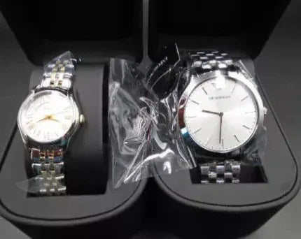 Emporio Armani Classic Quartz Silver Dial Silver Steel Strap Watch For Men - AR1745