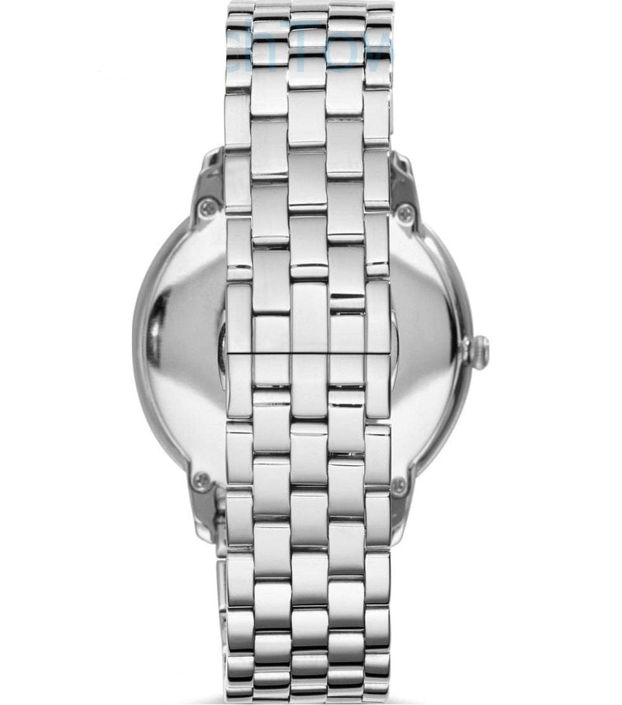 Emporio Armani Classic Quartz Silver Dial Silver Steel Strap Watch For Men - AR1745
