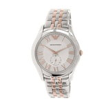 Emporio Armani Classic Quartz Silver Dial Two Tone Steel Strap Watch For Men - AR1824
