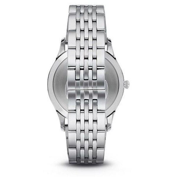 Emporio Armani Classic Silver Dial Silver Steel Strap Watch For Men - AR1867