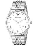 Emporio Armani Classic Silver Dial Silver Steel Strap Watch For Men - AR1867