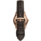 Emporio Armani Classic White Dial Brown Leather Strap Watch For Men - AR9035