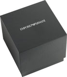 Emporio Armani Claudio Chronograph Blue Dial Brown Leather Strap Watch For Men - AR11554