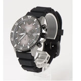 Emporio Armani Diver Chronograph Black Dial Black Silicon Strap Watch For Men - AR11515