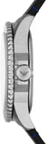 Emporio Armani Diver Three-Hand Quartz Blue Dial Blue Leather Strap Watch For Men - AR11516
