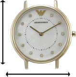 Emporio Armani Dress Analog Mother of Pearl Dial Gold Steel Strap Watch For Women - AR11007