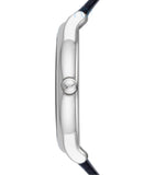 Emporio Armani Dress Quartz Blue Dial Blue Leather Strap Watch For Men - AR2501