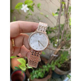 Emporio Armani Dress Quartz Rose Gold Dial Rose Gold Steel Strap Watch For Women - AR11062