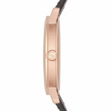 Emporio Armani Dress Quartz White Dial Brown Leather Strap Watch For Men - AR11011