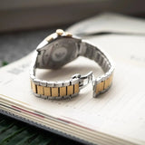 Emporio Armani Elegant Chronograph Cream Dial Two Tone Steel Strap Watch for Men - AR11605