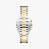 Emporio Armani Elegant Chronograph Cream Dial Two Tone Steel Strap Watch for Men - AR11605