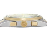 Emporio Armani Elegant Chronograph Cream Dial Two Tone Steel Strap Watch for Men - AR11605