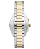 Emporio Armani Elegant Chronograph Cream Dial Two Tone Steel Strap Watch for Men - AR11605