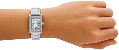 Emporio Armani Empire Mother of Pearl Dial Silver Steel Strap Watch For Women - AR11625