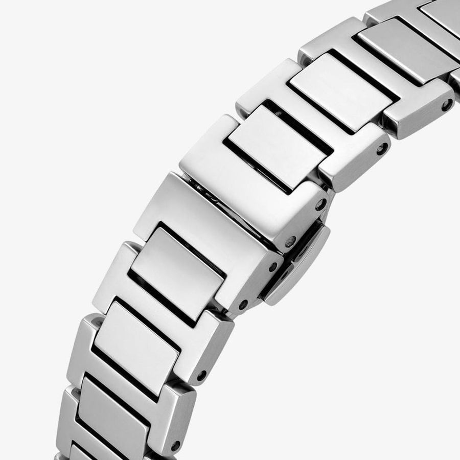 Emporio Armani Empire Mother of Pearl Dial Silver Steel Strap Watch For Women - AR11625