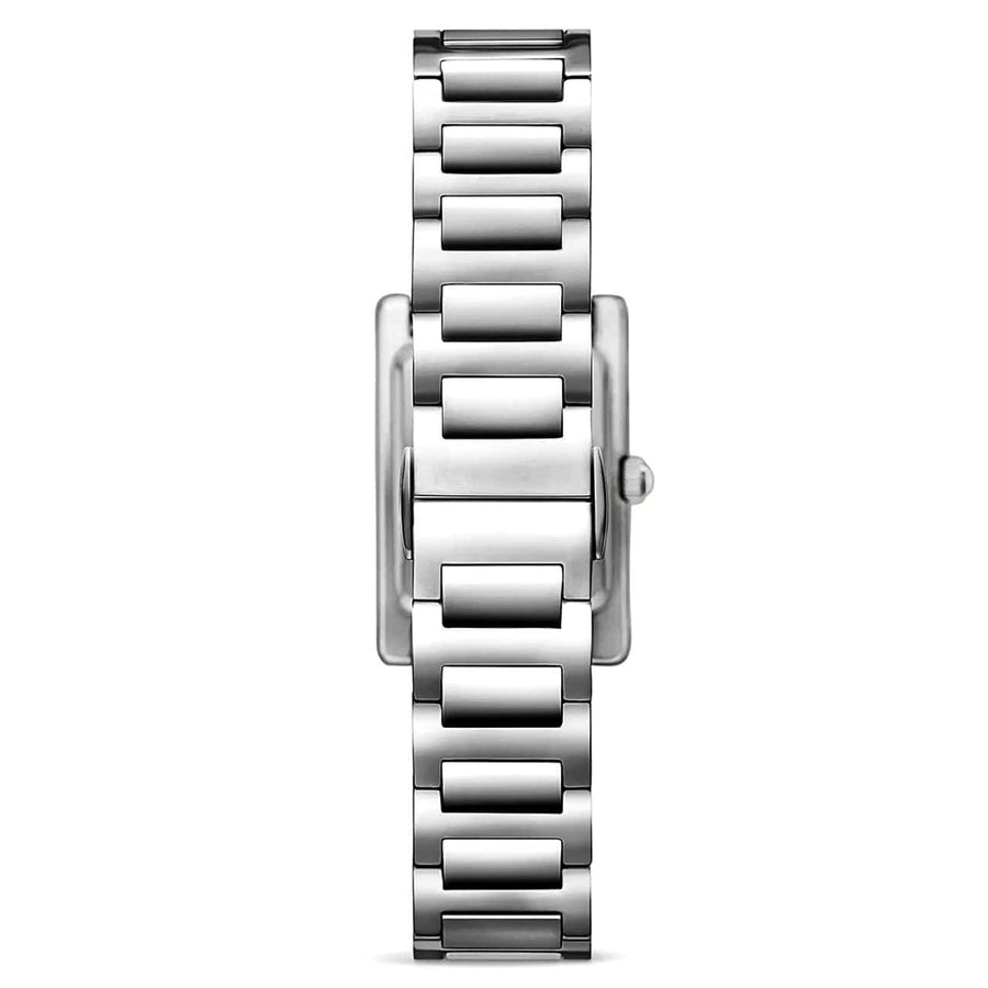 Emporio Armani Empire Mother of Pearl Dial Silver Steel Strap Watch For Women - AR11625
