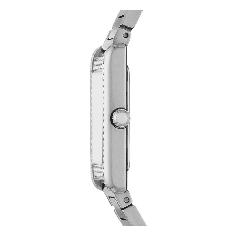 Emporio Armani Empire Mother of Pearl Dial Silver Steel Strap Watch For Women - AR11625