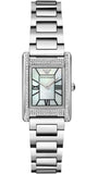 Emporio Armani Empire Mother of Pearl Dial Silver Steel Strap Watch For Women - AR11625