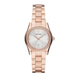 Emporio Armani Federica Analog Mother of Pearl Dial Rose Gold Steel Strap Watch for Women - AR11558