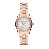 Emporio Armani Federica Analog Mother of Pearl Dial Rose Gold Steel Strap Watch for Women - AR11558
