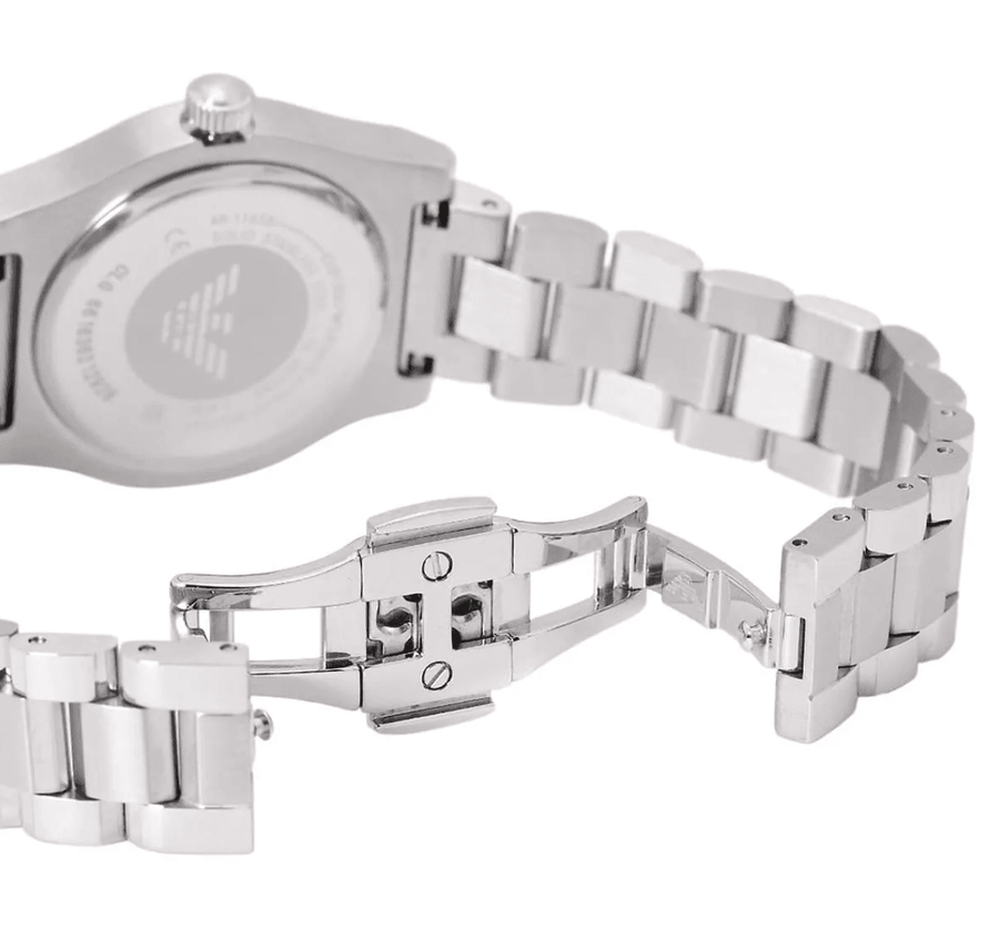 Emporio Armani Federica Mint Green Dial Silver Steel Strap Watch for Women - AR11656
